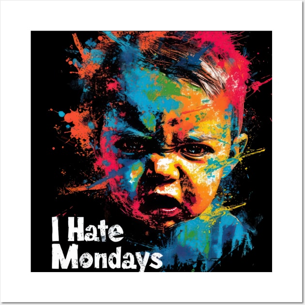 I Hate Mondays Wall Art by TooplesArt